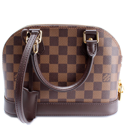 Louis Vuitton Alma BB Ebene Damier Handbag Ebene 6