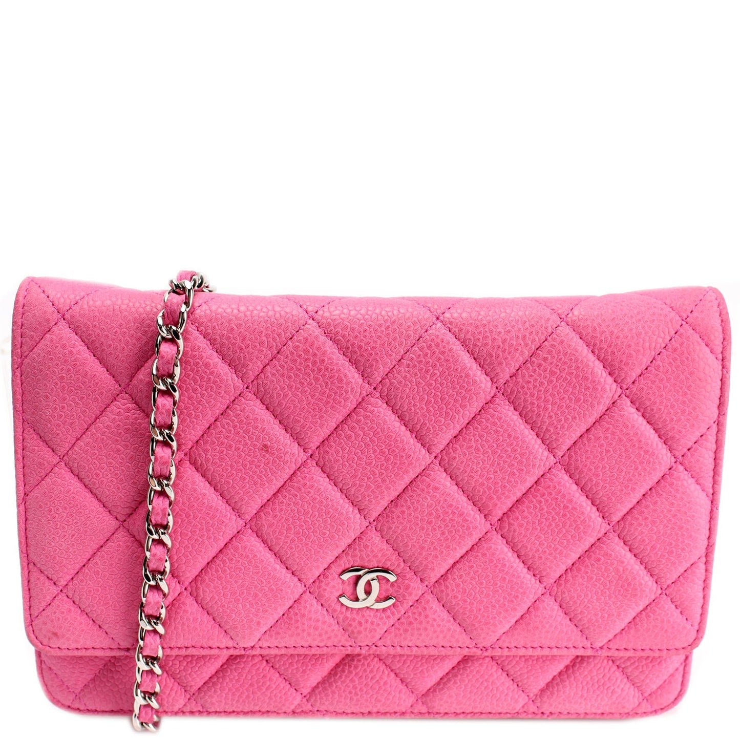 Chanel WOC Classic Quilted Matte Caviar 18M Clutch Bag