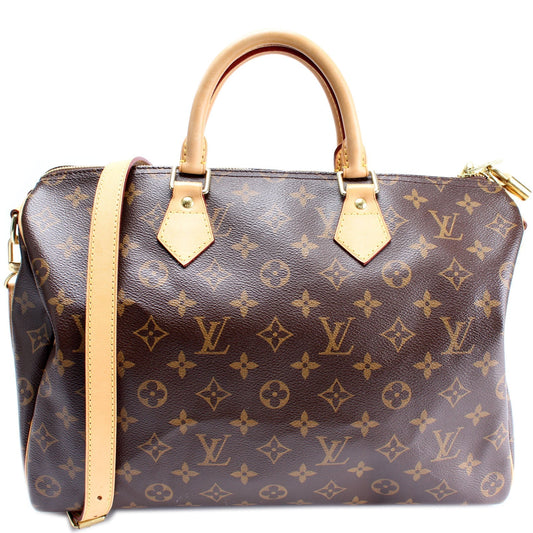 Louis Vuitton Speedy 35 Bandouliere Monogram Handbag Monogram 9