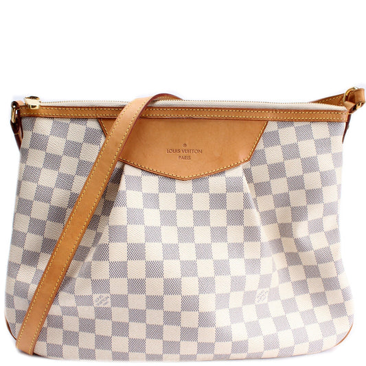 Louis Vuitton Siracusa Azur MM Damier Handbag Azur 1