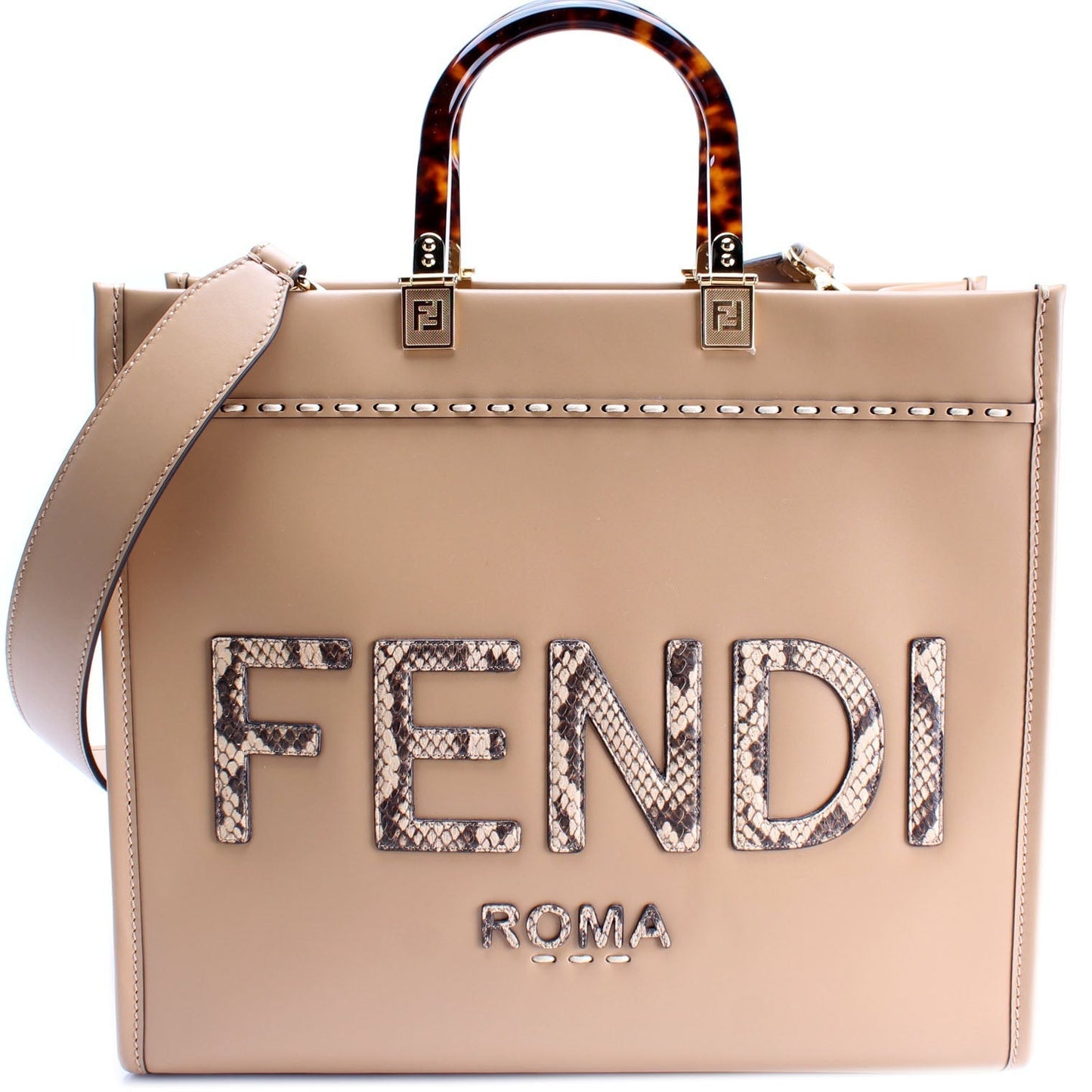 Fendi 8Bh386 Sunshine Shopper Bag Medium Travel Bag