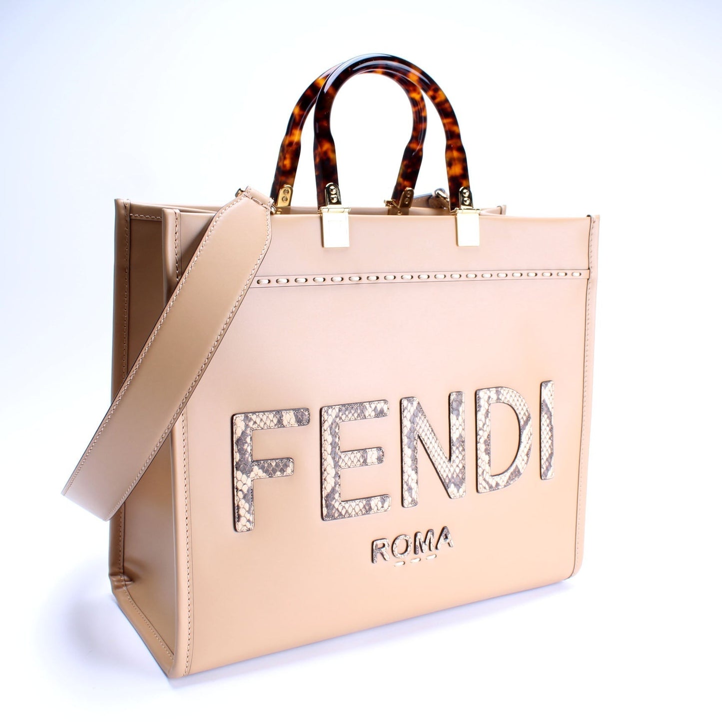 Fendi 8Bh386 Sunshine Shopper Bag Medium Travel Bag