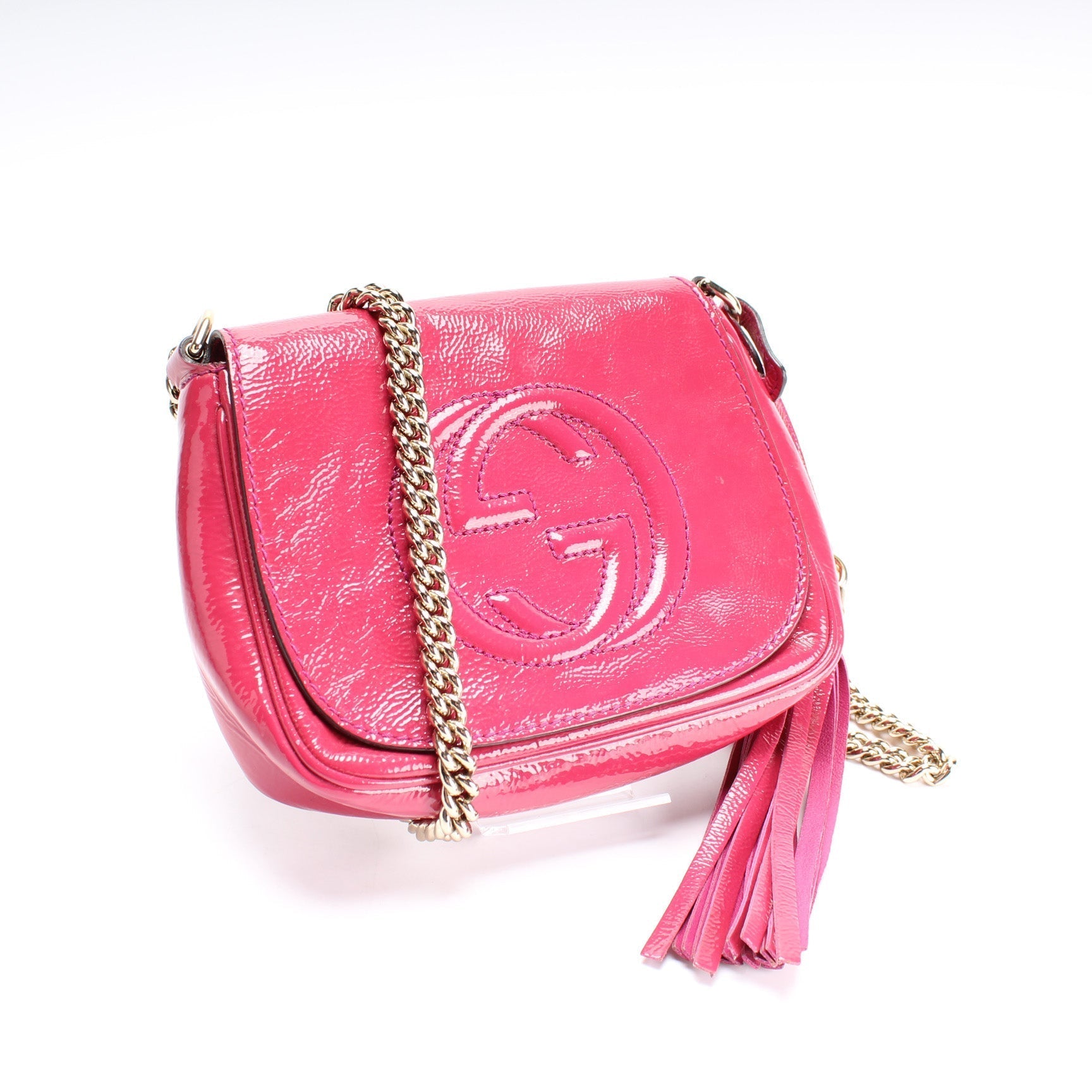 Gucci Soho Tassel Small Chain Flap Travel Bag