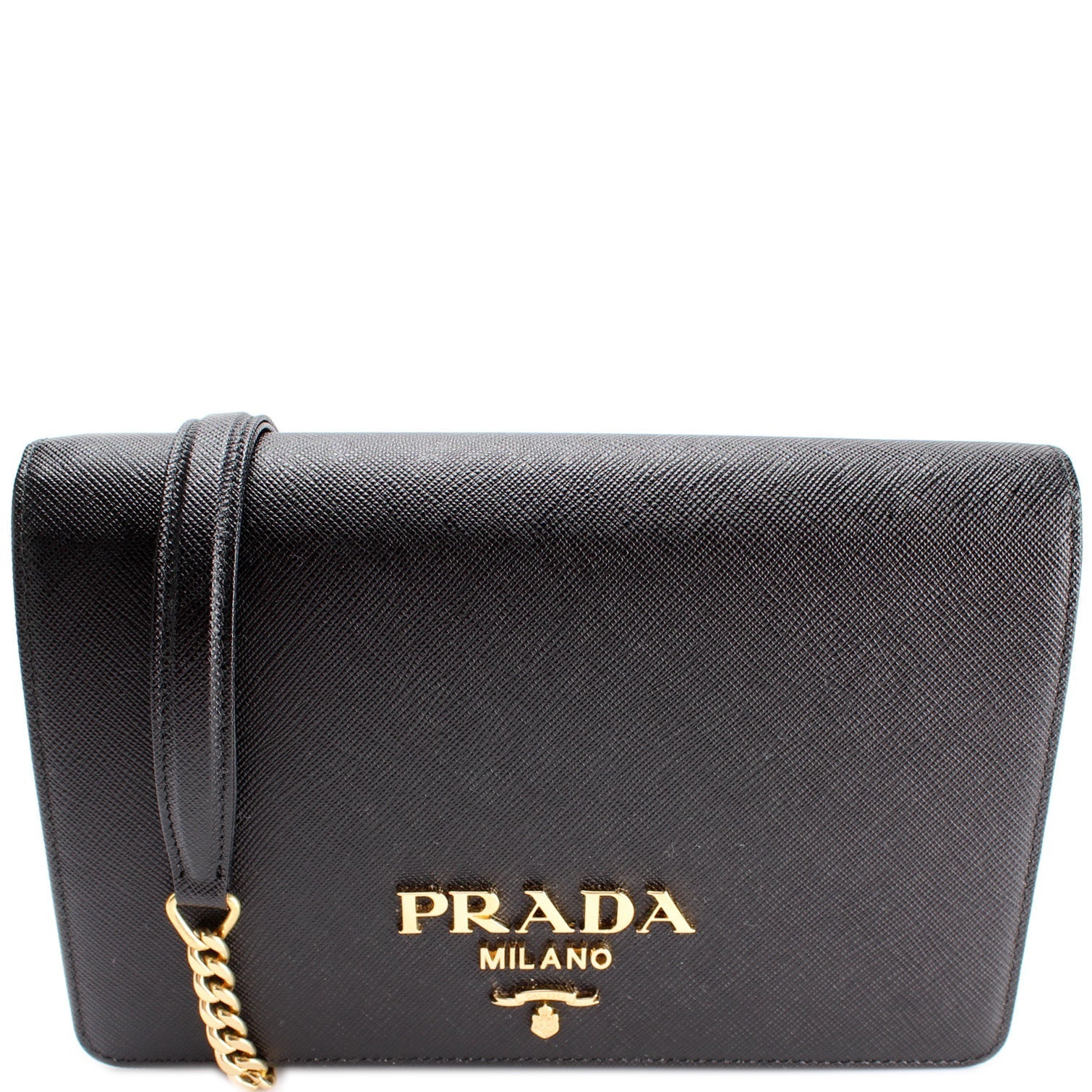 Prada Saffiano Lux Bag Mini Chain Travel Bag