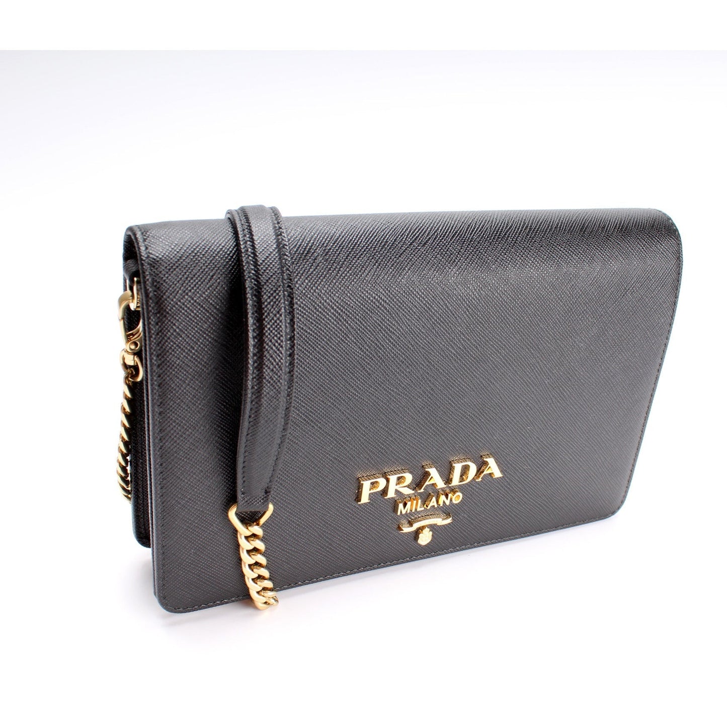 Prada Saffiano Lux Bag Mini Chain Travel Bag