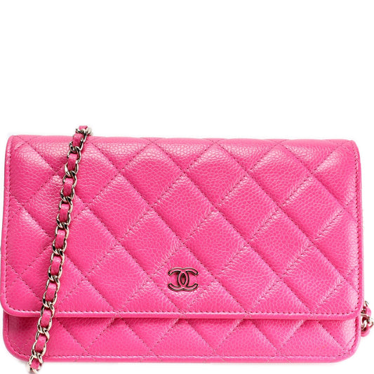 Chanel WOC Classic Quilted Caviar 21M Clutch Bag