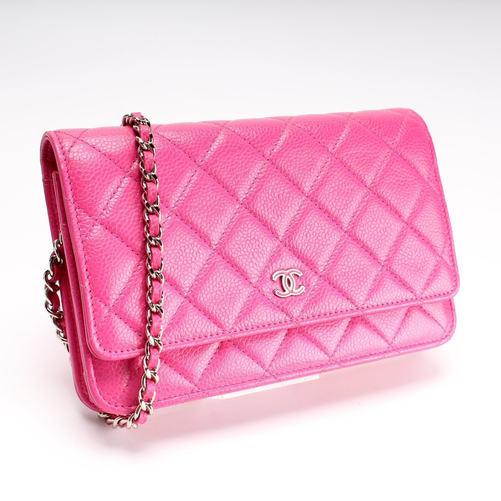 Chanel WOC Classic Quilted Caviar 21M Clutch Bag