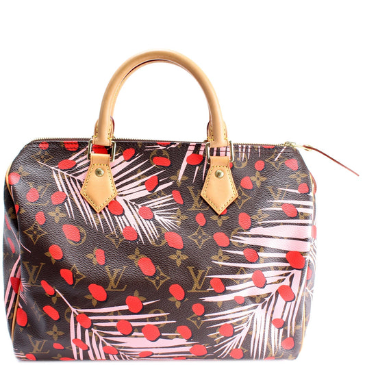 Louis Vuitton Speedy 30 Jungle Dots Monogram Handbag