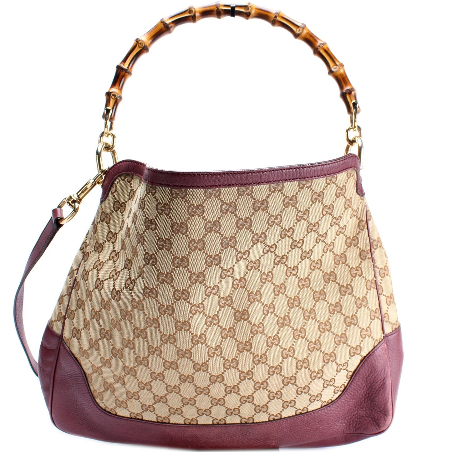 Gucci Diana Bamboo GG Canvas Travel Bag