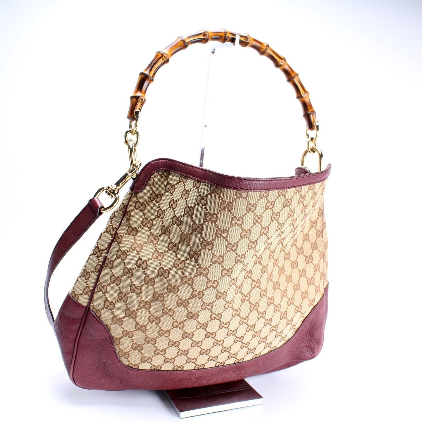 Gucci Diana Bamboo GG Canvas Travel Bag