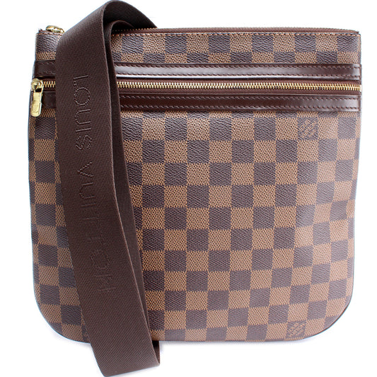 Louis Vuitton Pochette Bosphore Ebene Damier Clutch Bag Damier Ebene