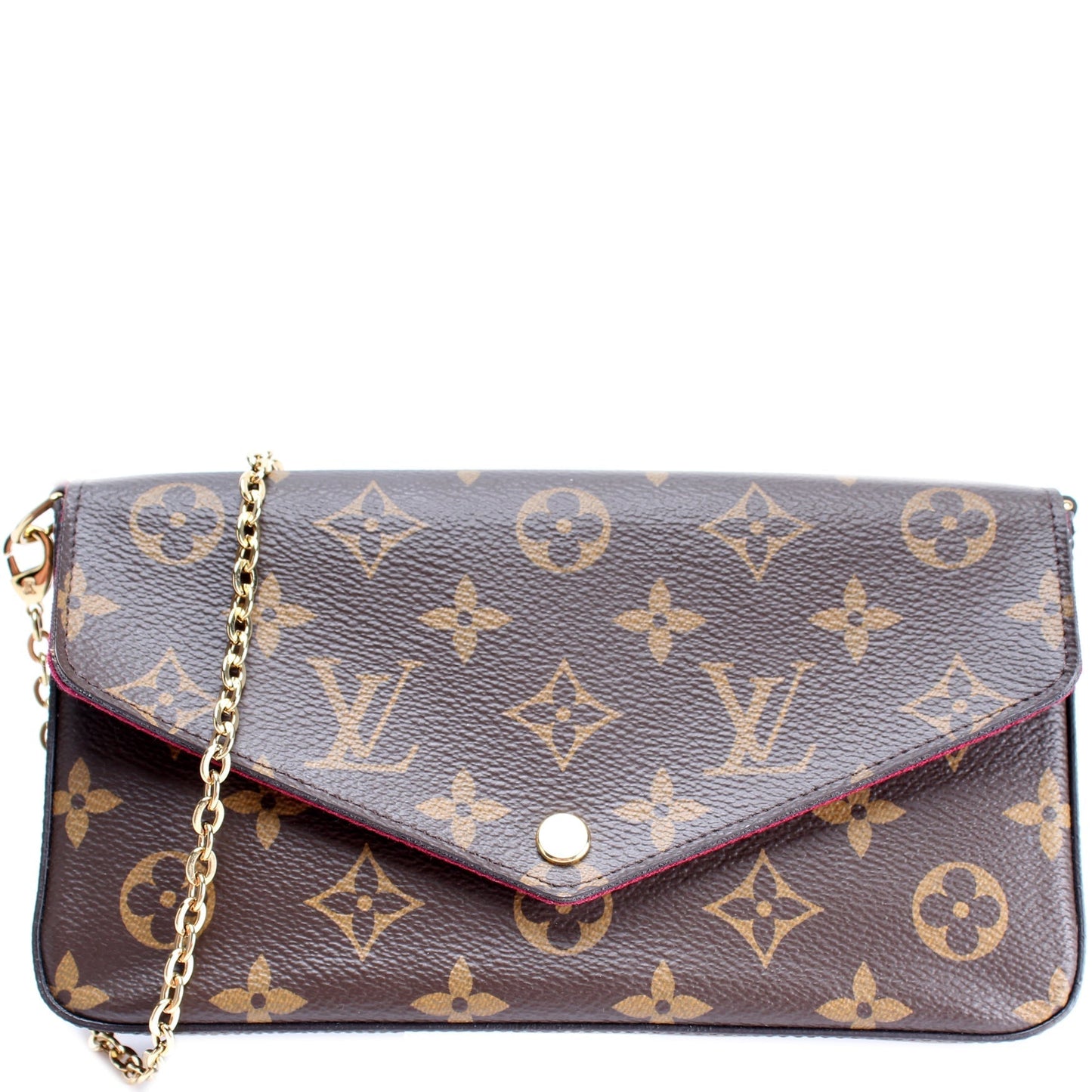 Louis Vuitton Pochette Felicie Monogram Clutch Bag Monogram 1