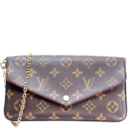 Louis Vuitton Pochette Felicie Monogram Clutch Bag Monogram 1