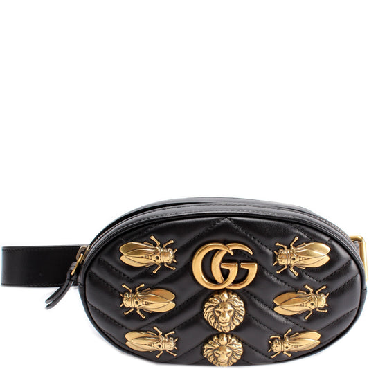 Gucci Marmont Animal Stud Belt