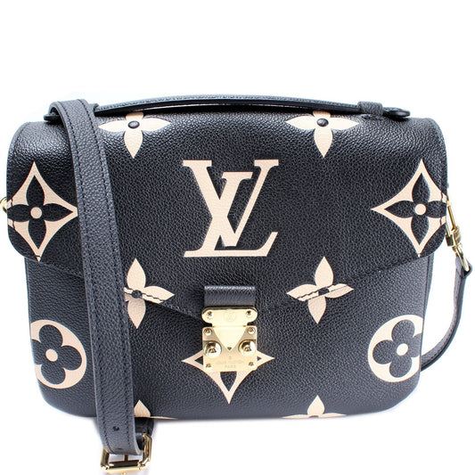Louis Vuitton Pochette Metis Bicolor Empreinte Clutch Bag