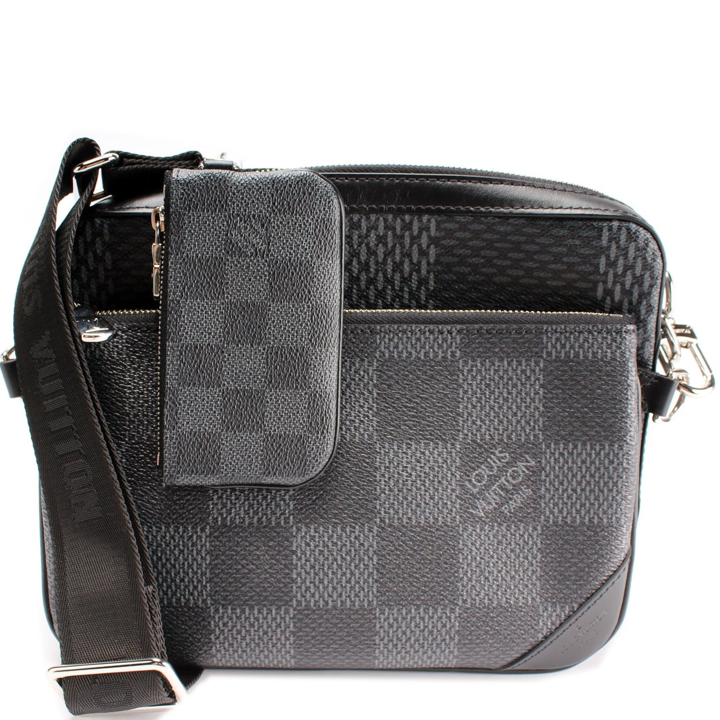 Louis Vuitton Trio Messenger 3D Graphite Damier Crossbody Bag