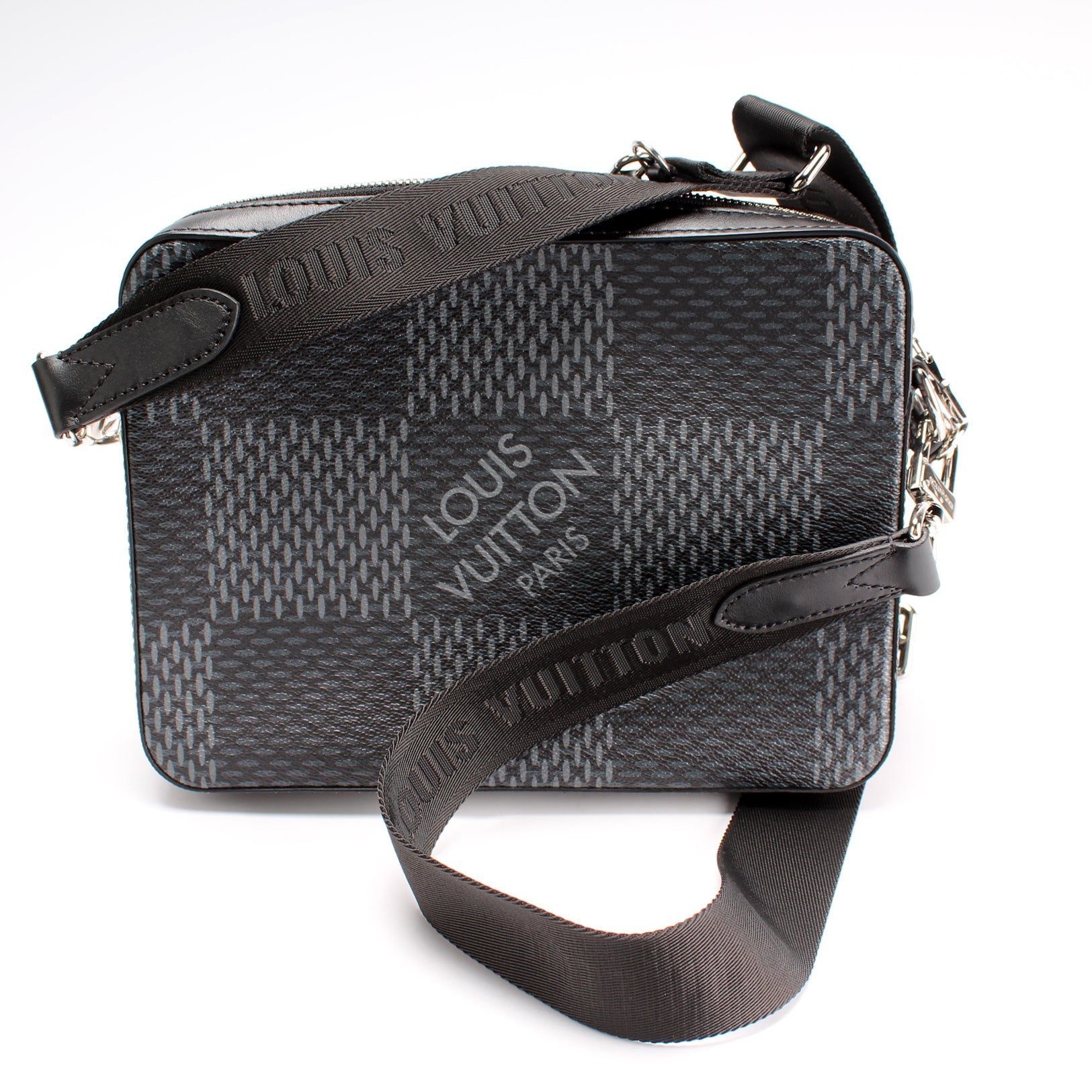 Louis Vuitton Trio Messenger 3D Graphite Damier Crossbody Bag