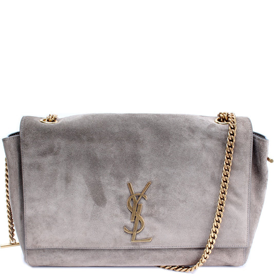YSL Saint Laurent Kate Satchem Reversible Bag Leather Suede Travel Bag