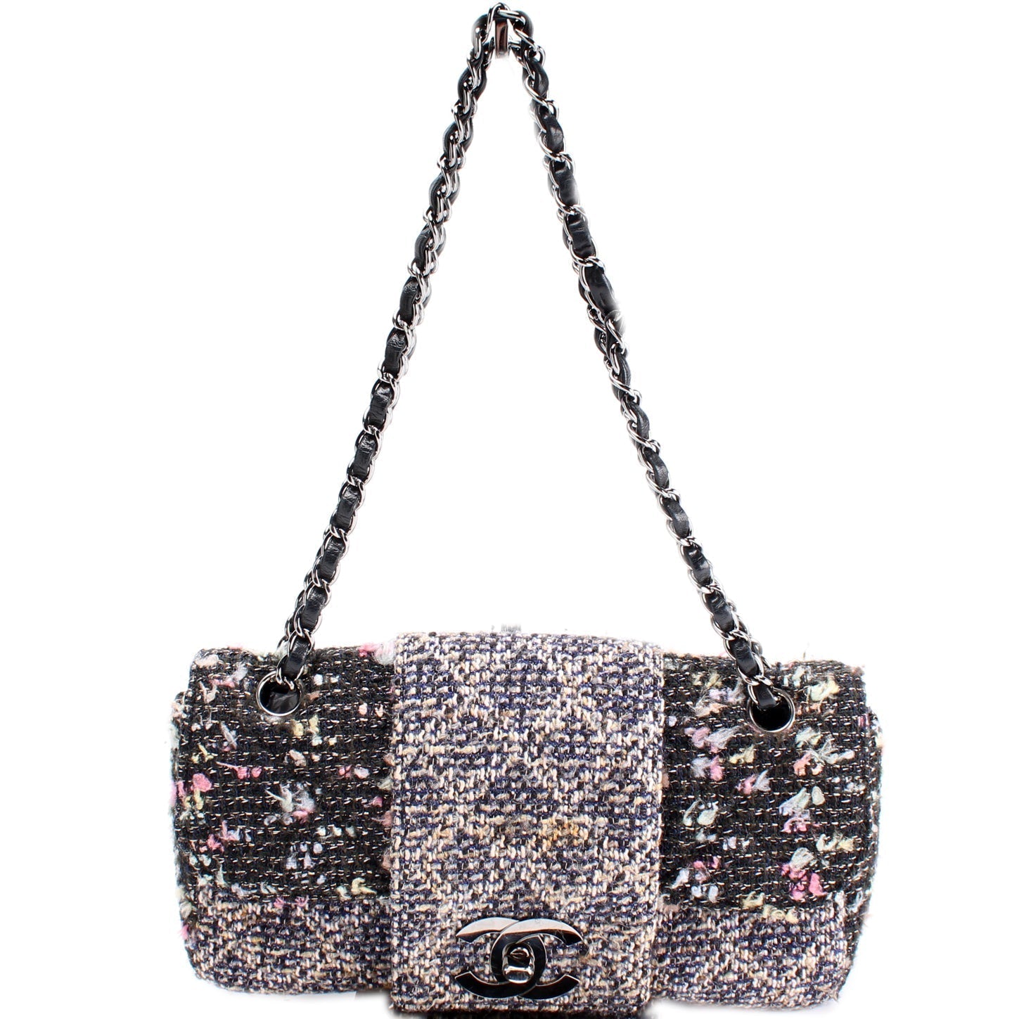 Chanel CC Single Flap Tweed 9M Handbag