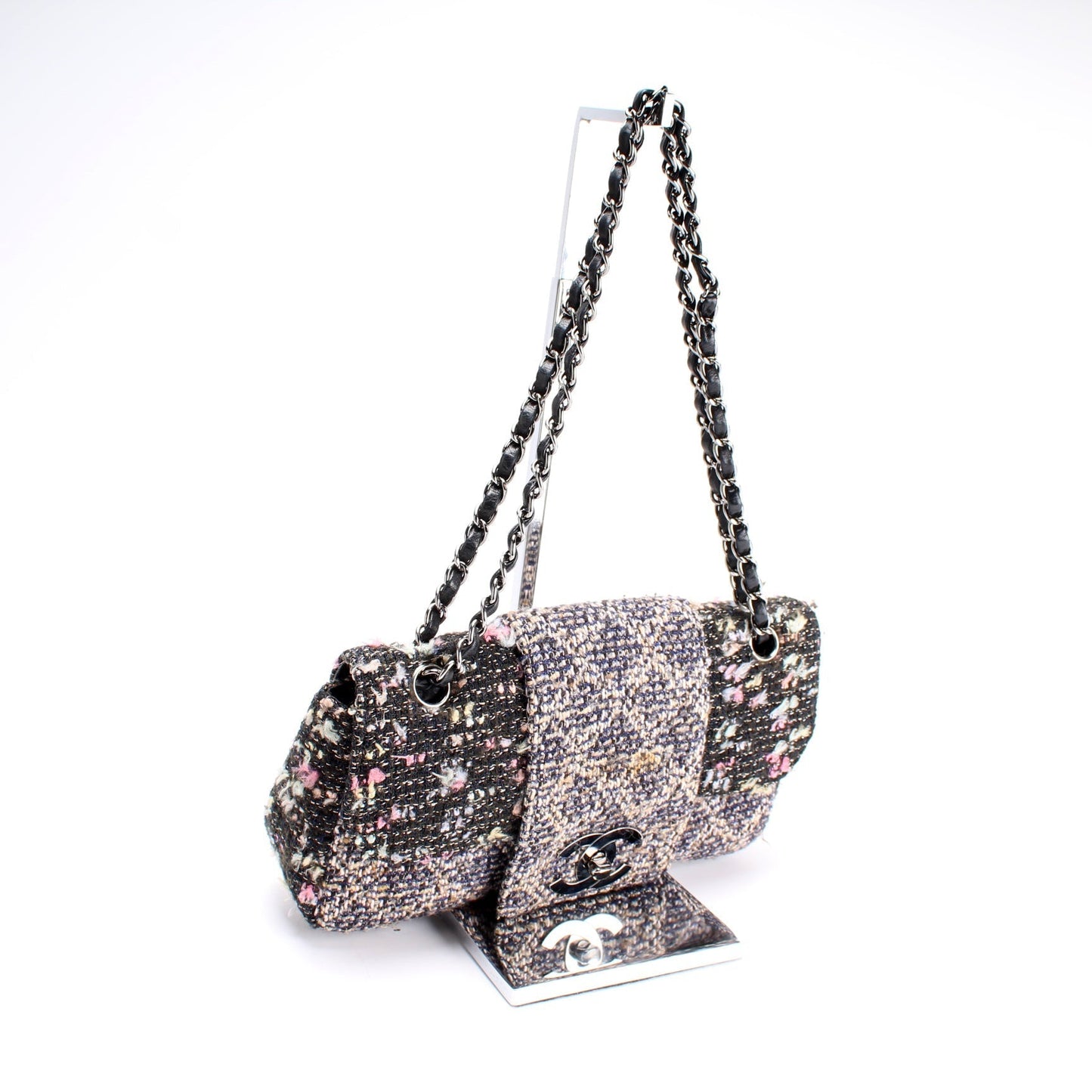 Chanel CC Single Flap Tweed 9M Handbag