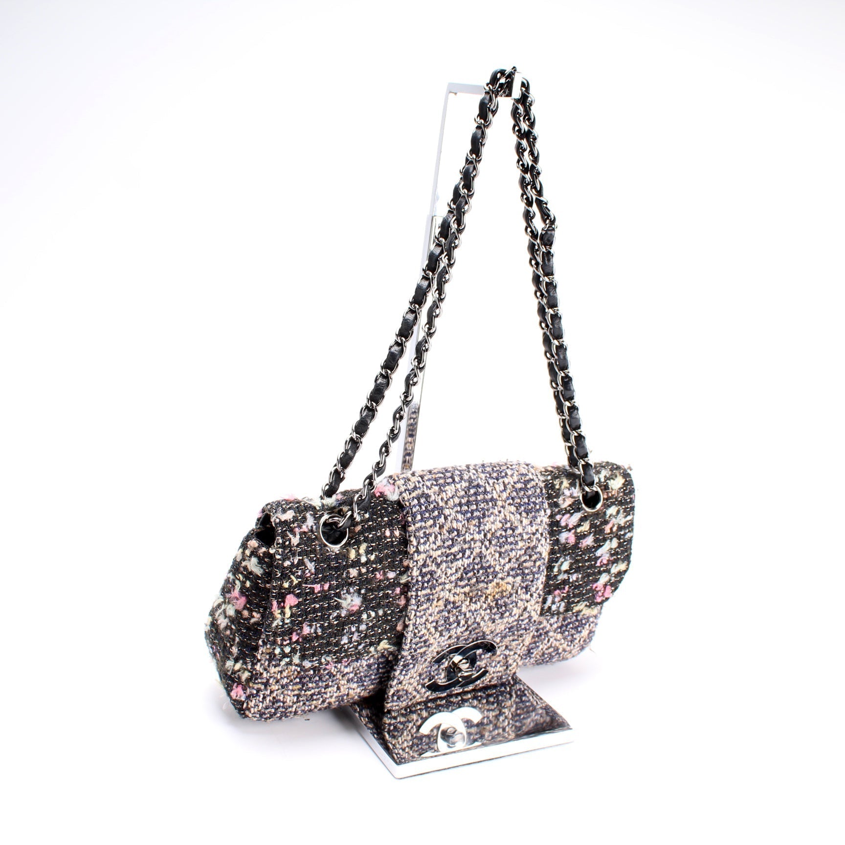 Chanel CC Single Flap Tweed 9M Handbag