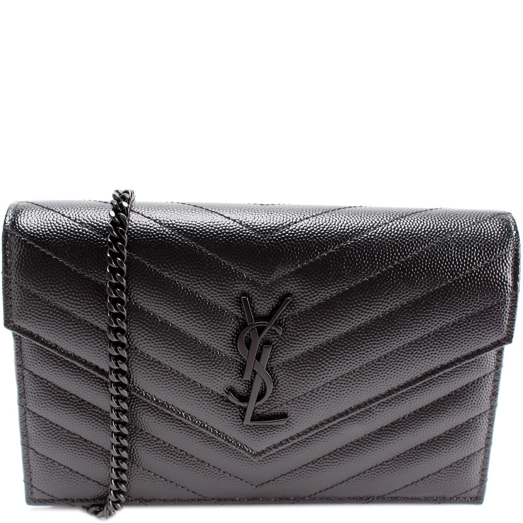 YSL Saint Laurent Enevelope Wallet Bag Chain Travel Bag