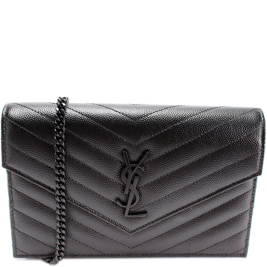 YSL Saint Laurent Enevelope Wallet Bag Chain Travel Bag
