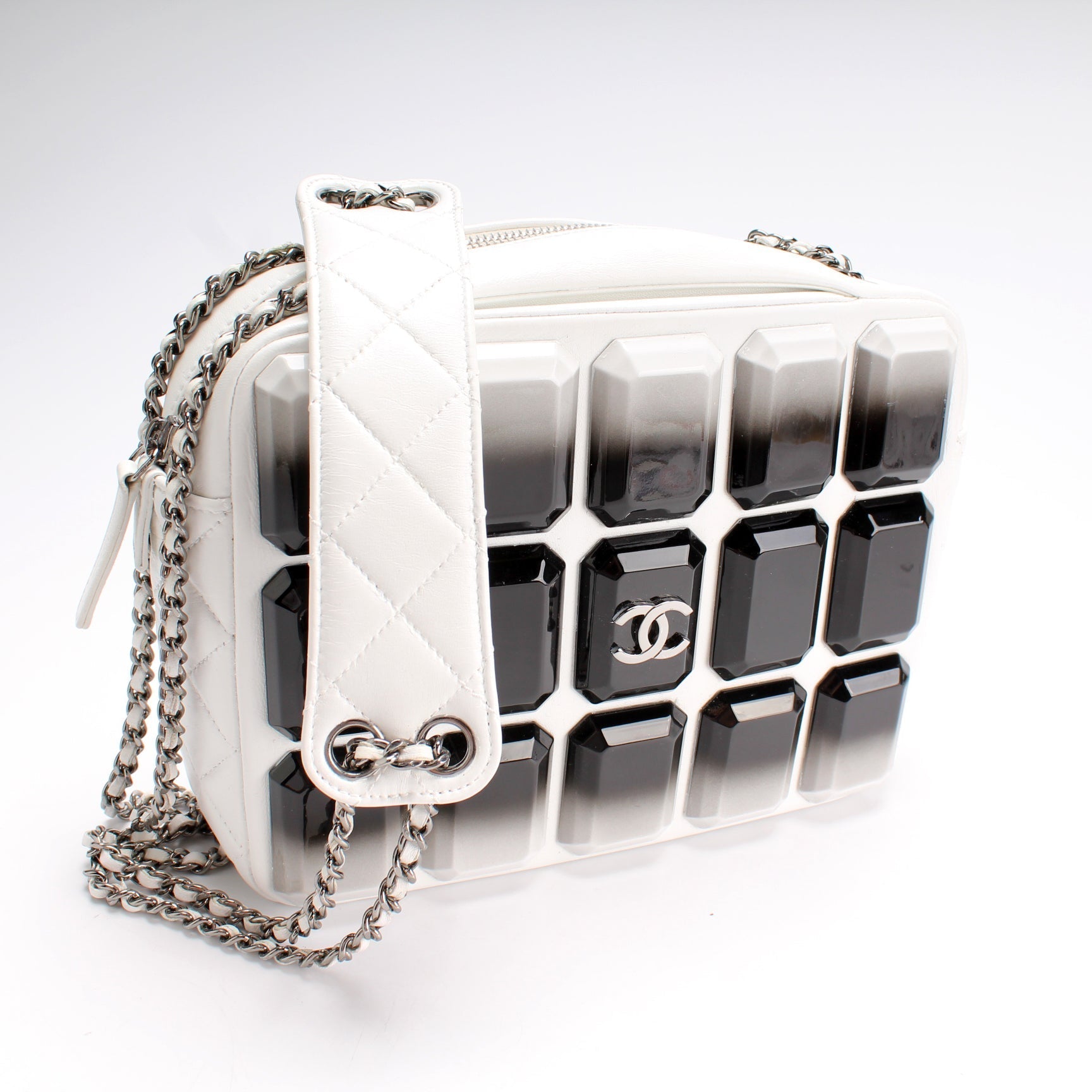 Chanel Evening Art Embellished Camera Crossbody Bag