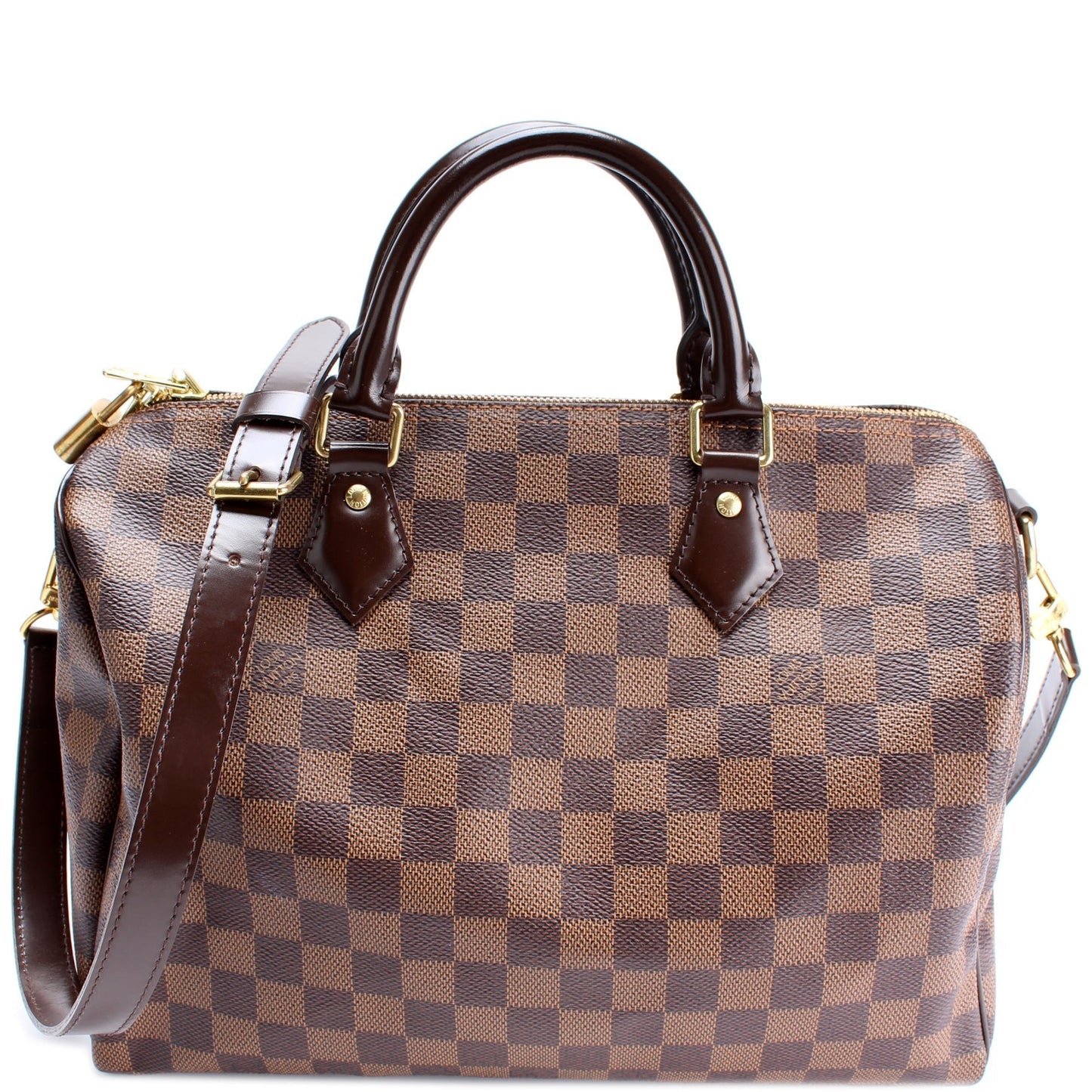 Louis Vuitton Speedy 30 Bandouliere Ebene Damier Handbag Ebene 12