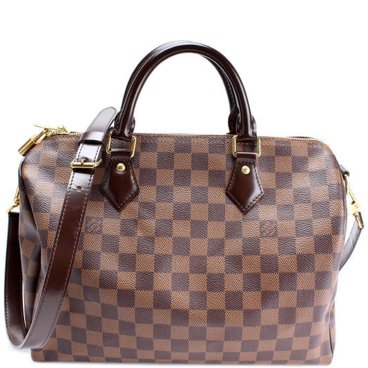 Louis Vuitton Speedy 30 Bandouliere Ebene Damier Handbag Ebene 12