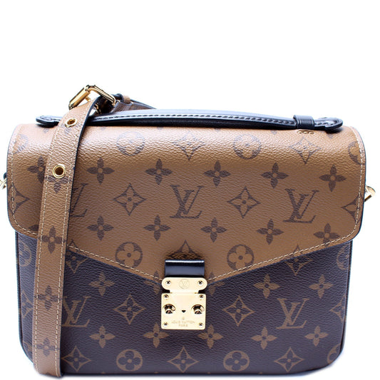 Louis Vuitton Pochette Metis Reverse Monogram Clutch Bag Reverse Monogram