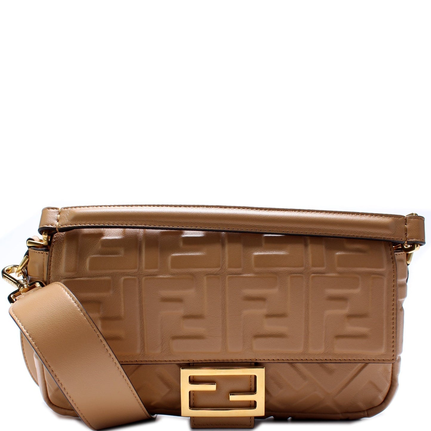 Fendi 8Br600Uette Ff Nappa Bag Embossed Travel Bag Ff Embossed Nappa