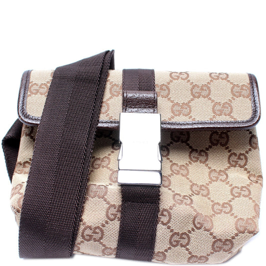 Gucci GG Buckle Canvas Small Belt