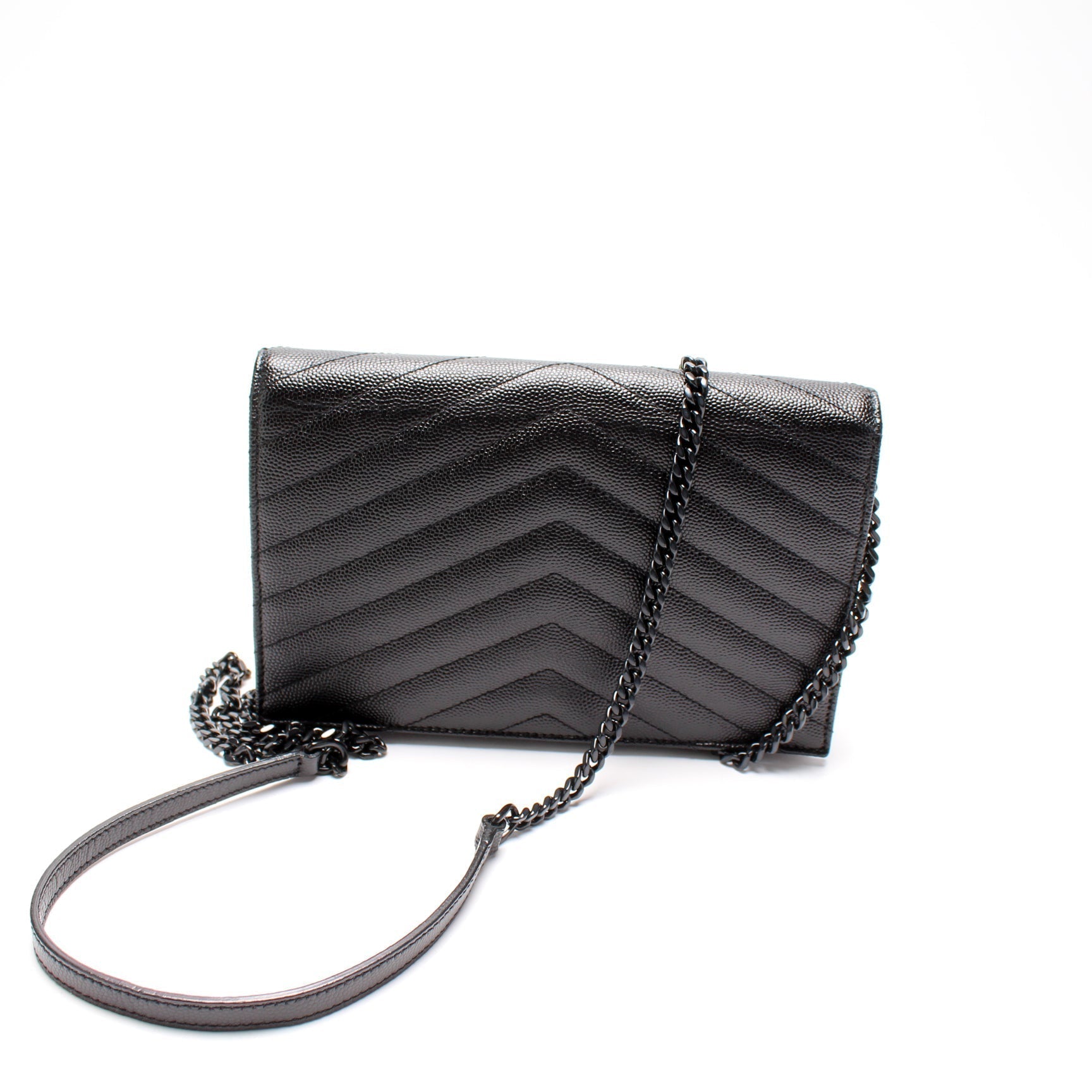 YSL Saint Laurent Envelope Wallet Bag Chain Travel Bag Envelope Chain Wallet