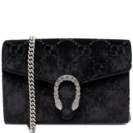Gucci GG Velvet Dionysus Mini Wallet Case