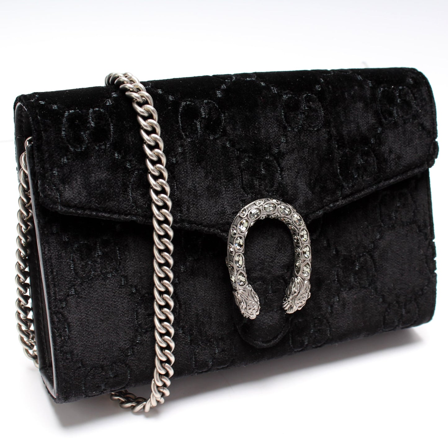 Gucci GG Velvet Dionysus Mini Wallet Case