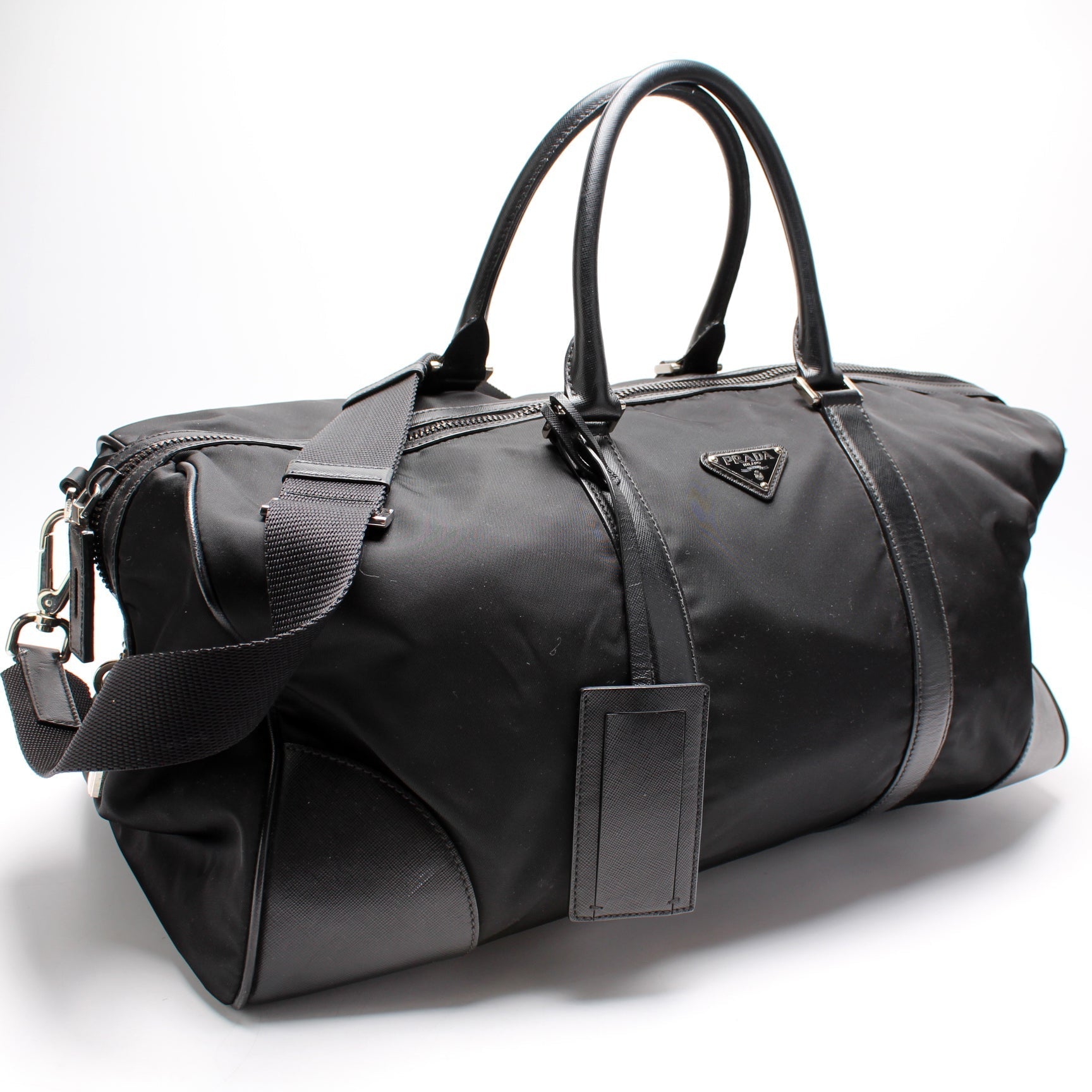 Prada Tessutos Saffiano Weekender Bag Travel Bag