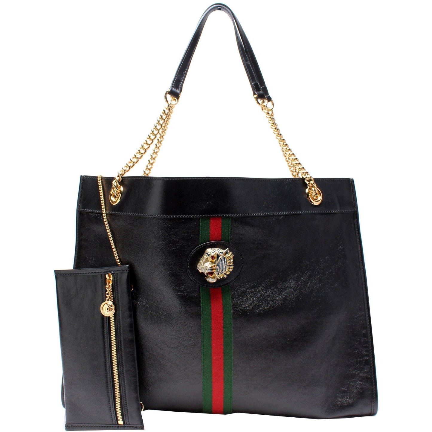 Gucci Rajah Leather Tote Bag Leather 5