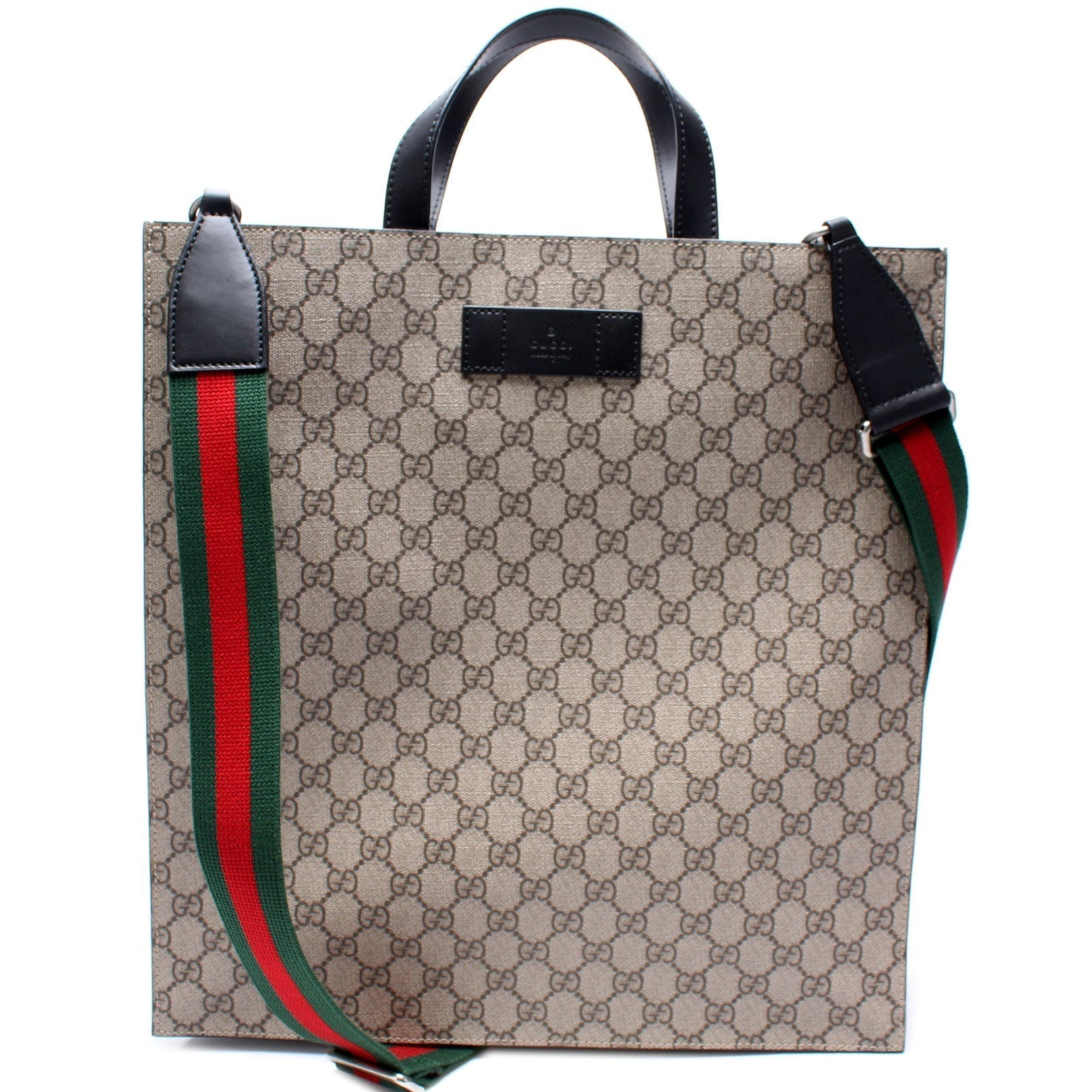 Gucci GG Supreme Web Vertical Tote Bag