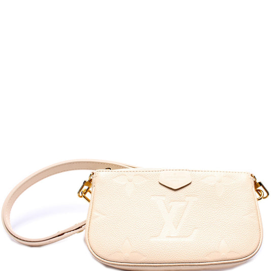 Louis Vuitton Multi Pochette Empreinte Clutch Bag Strap Empreinte