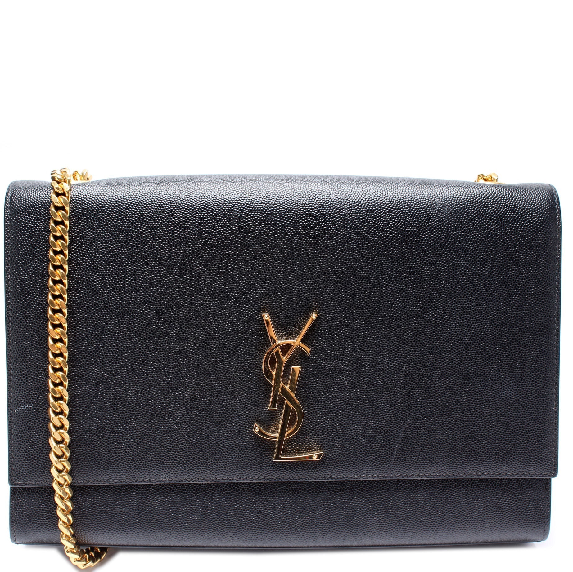 YSL Saint Laurent Kate Satchel Grain Bag Large Travel Bag