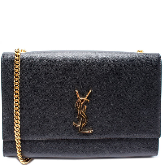 YSL Saint Laurent Kate Satchel Grain Bag Large Travel Bag