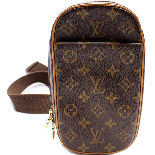 Louis Vuitton Pochette Gange Monogram Clutch Bag Monogram 10