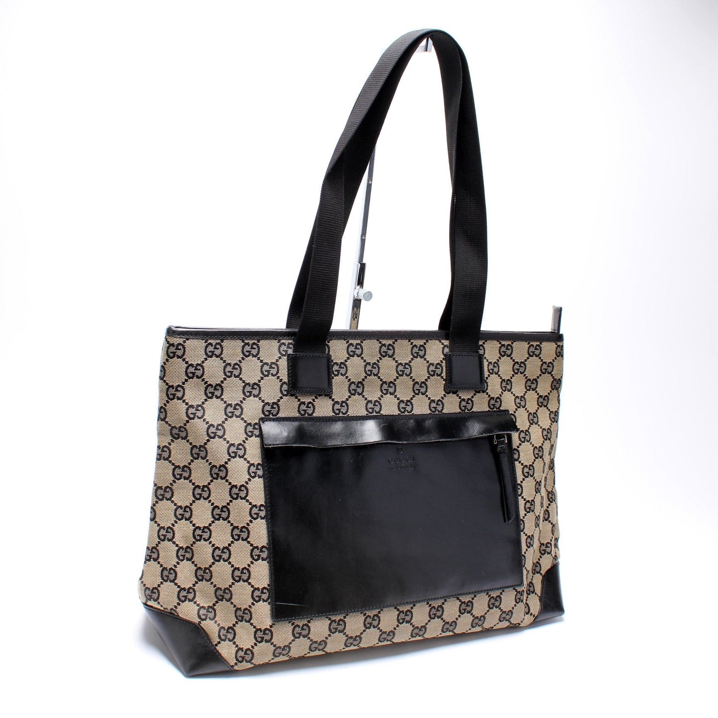 Gucci 019- GG Zip Canvas Tote Bag