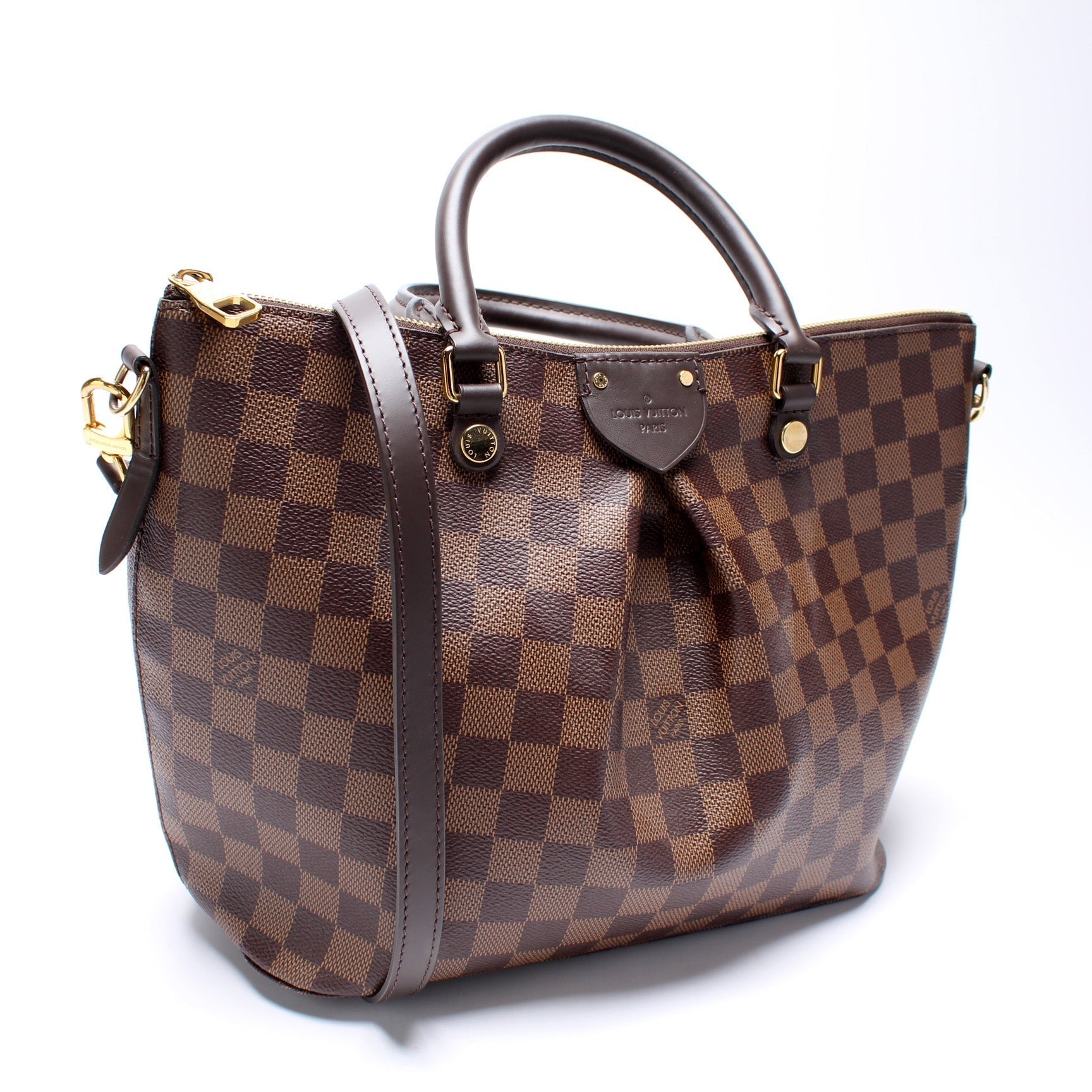 Louis Vuitton Siena Ebene MM Damier Handbag Damier Ebene