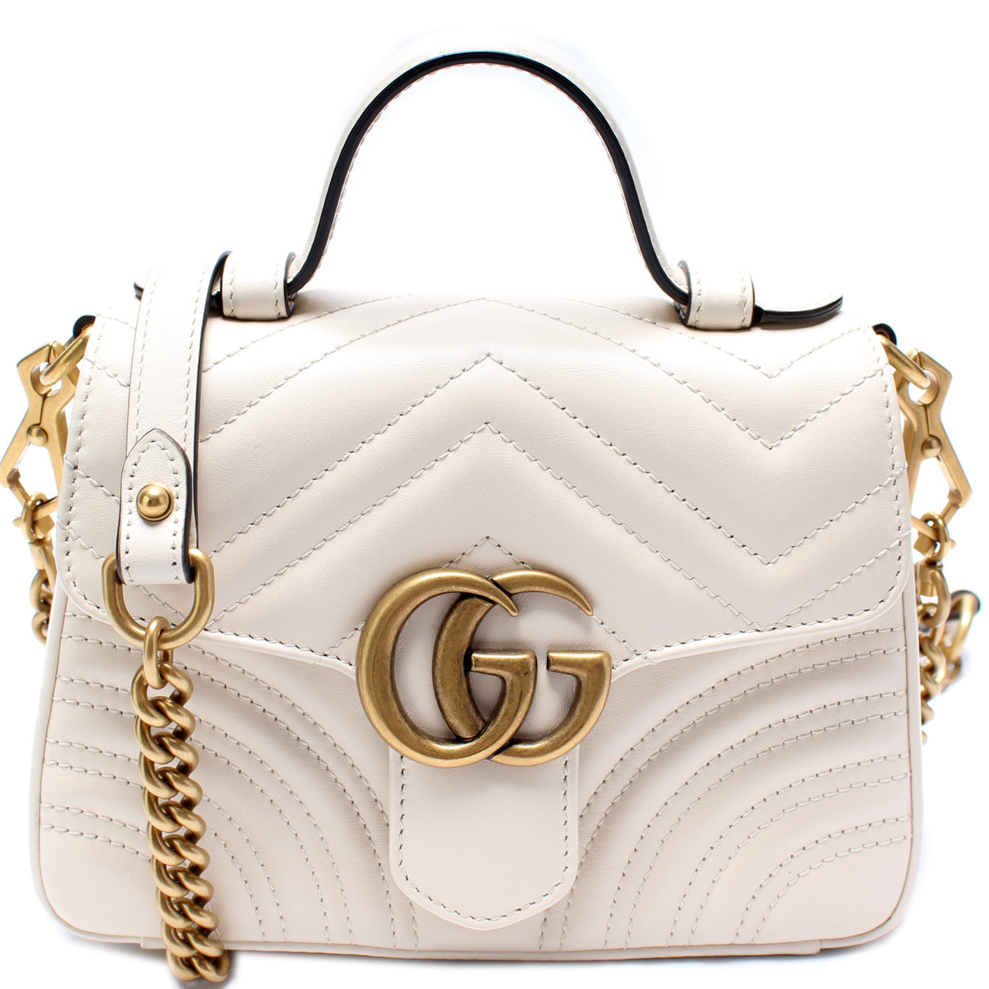 Gucci Marmont Mini Top Handle Travel Bag Handle 4