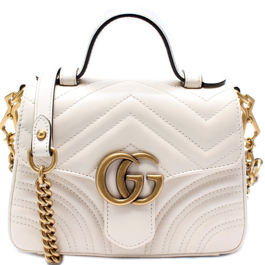 Gucci Marmont Mini Top Handle Travel Bag Handle 4
