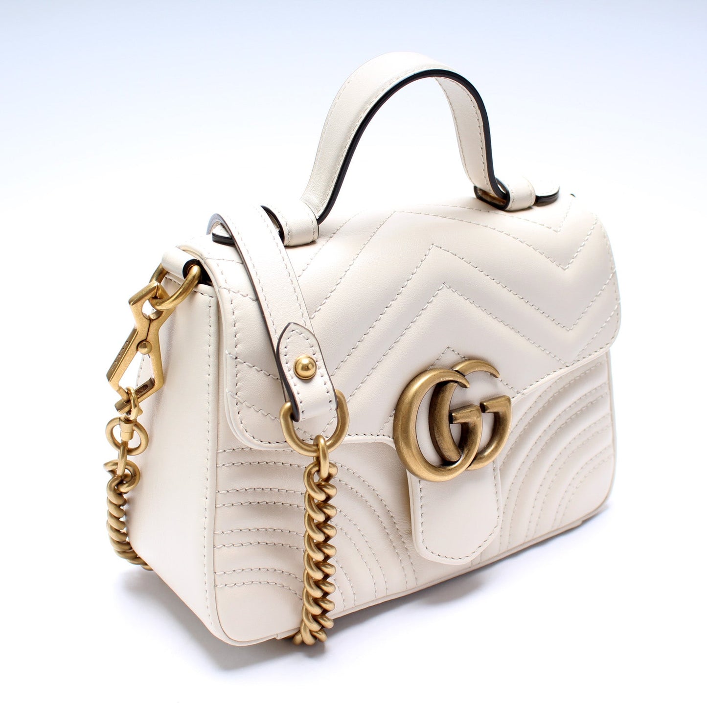 Gucci Marmont Mini Top Handle Travel Bag Handle 4