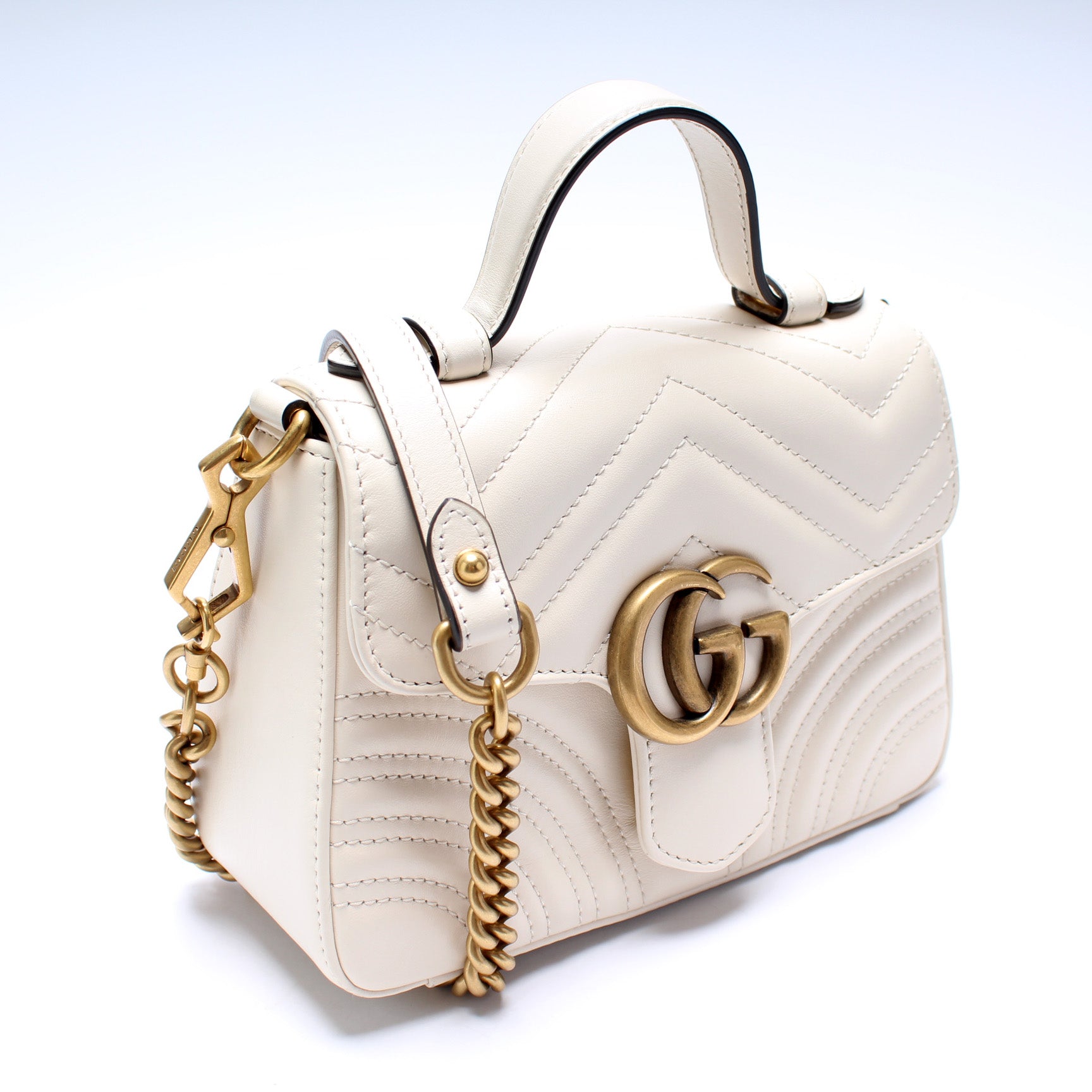 Gucci Marmont Mini Top Handle Travel Bag Handle 4