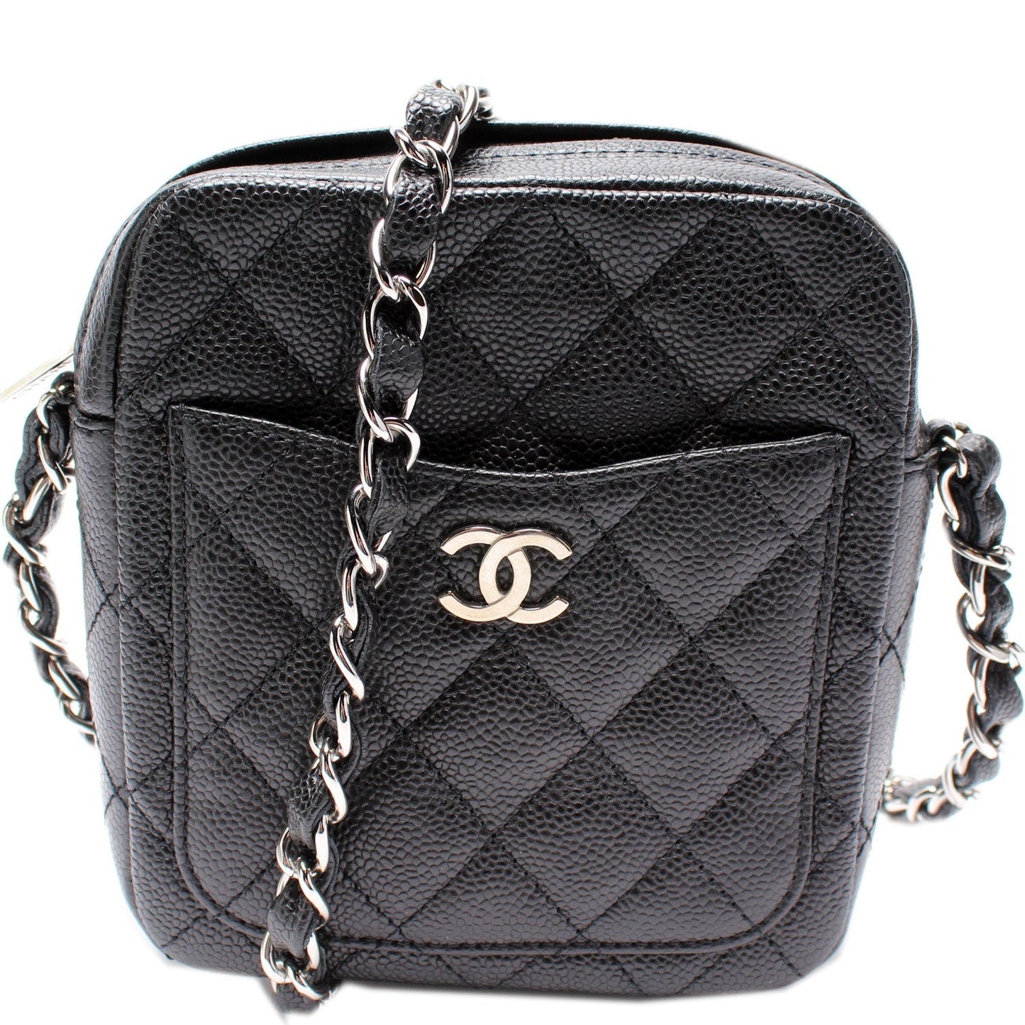 Chanel Rectangle Caviar Crossbody Bag